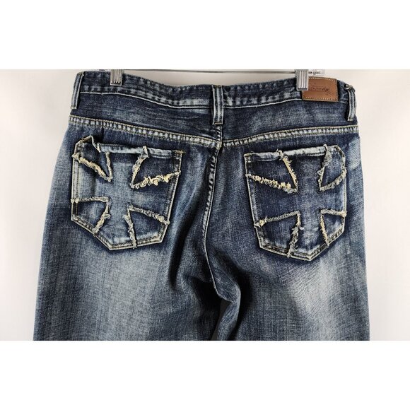 Urban Pipeline Urban Up Jeans Mens 38x30 Blue Loose Bootcut Denim - Picture 9 of 10